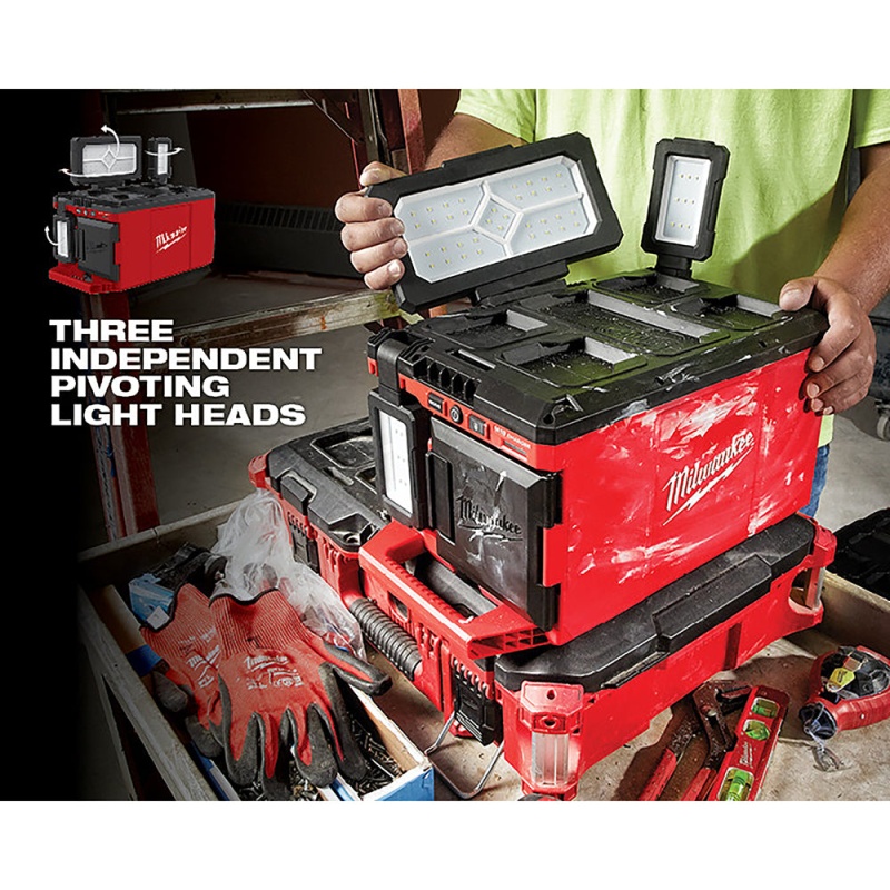 Milwaukee 2357-20 M18 18V PACKOUT 3000 Lumen Multi-Directional Light/Charger - Image 7