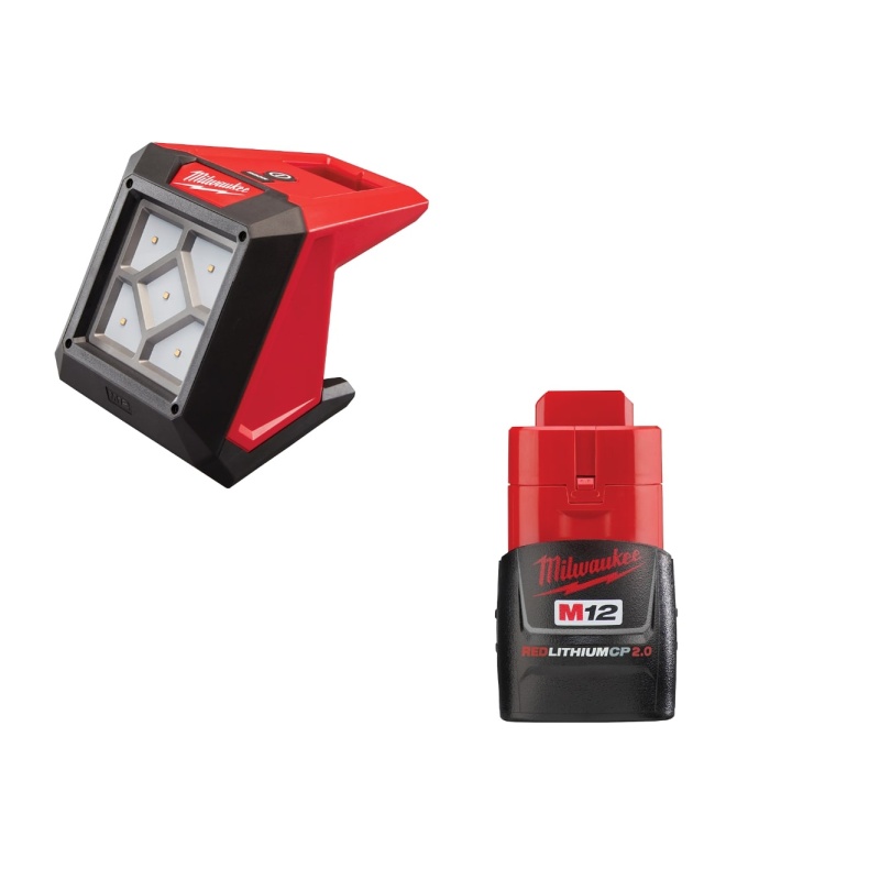 Milwaukee 2364-20CP M12 12V ROVER Mounting Flood Light w/ 2AH Battery