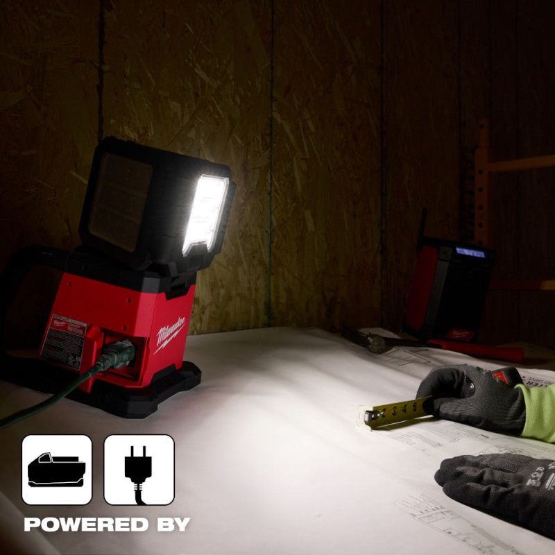 Milwaukee 2368-20 M18 ROVER Dual Power Triple-Panel Flood/Area Light - Bare Tool - Image 6