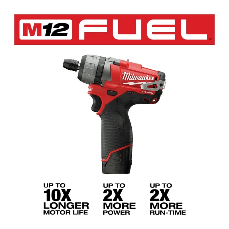 Milwaukee 2402-22 M12 FUEL 12V 1/4-Inch Hex 2-Speed Screwdriver Kit - Image 3