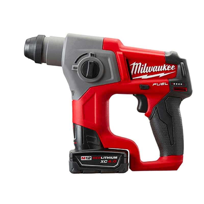 Milwaukee 2416-21XC M12 FUEL 12V 5/8-Inch 4.0Ah SDS-Plus Rotary Hammer Kit - Image 6