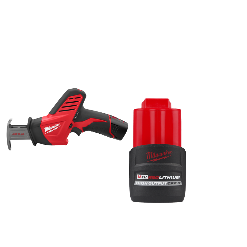 Milwaukee 2420-21HO M12 12V HACKZALL Reciprocating Saw Kit w/ 2.5AH Battery