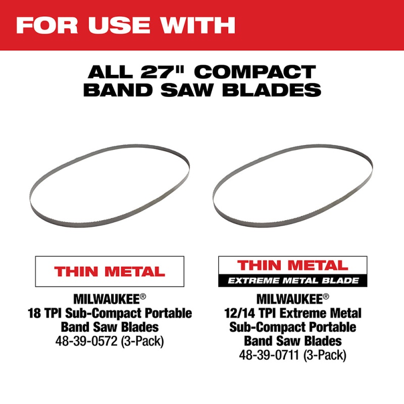 Milwaukee 2429-20 M12 12V Cordless 18 TPI Sub-Compact Band Saw Blade - Bare Tool - Image 4