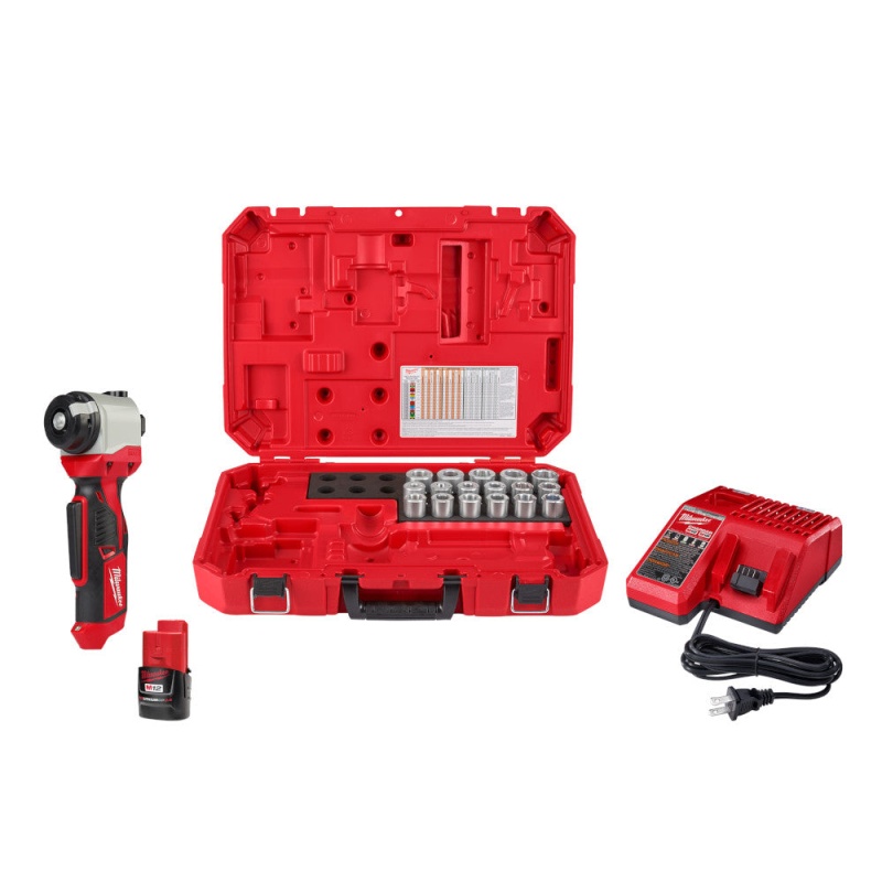 Milwaukee 2435CU-81 M12 12V Cable Stripper Kit for Copper Thhn/Xhhw - Recon