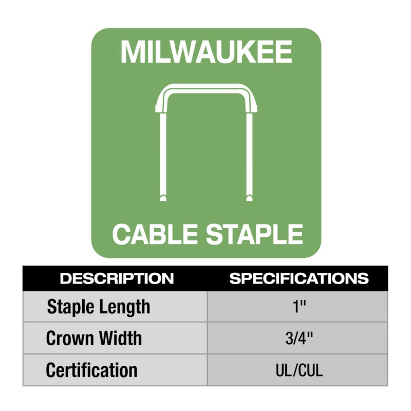 Milwaukee 2448-20x1200 M12 12V Cordless Cable Stapler w/ 1200 Staples - Image 7