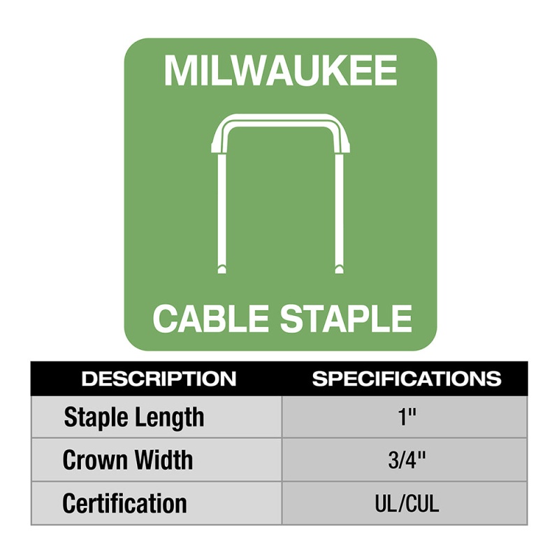 Milwaukee 2448-20 M12 12V Li-Ion Cable Stapler w/ 1800 Staples - Bare Tool - Image 3