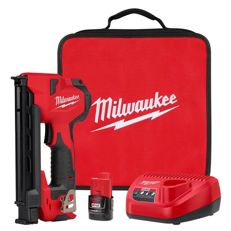 Milwaukee 2448-21 M12 12V Cordless Li-Ion Brushed Cable Stapler Kit