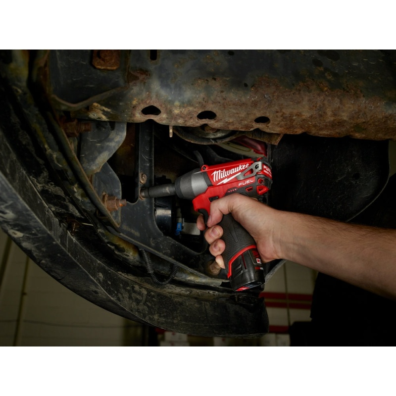 Milwaukee 2454-20 M12 FUEL 12V 3/8" Impact Wrench w/ Belt Clip - Bare Tool - Image 9