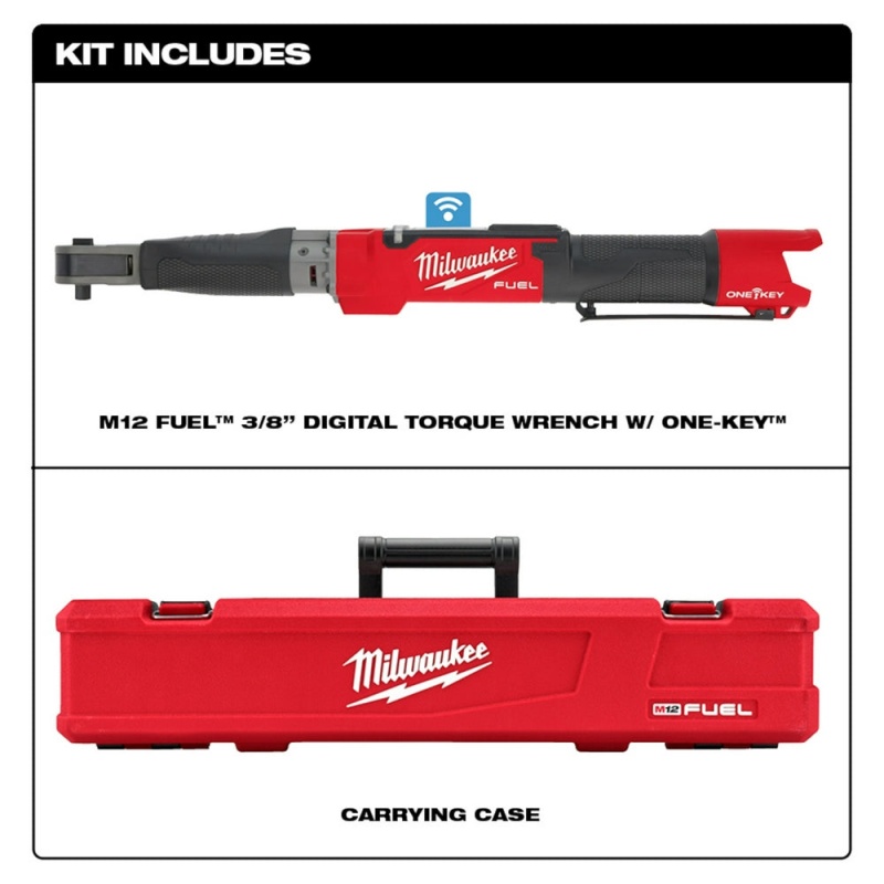 Milwaukee 2465-20 M12 FUEL 12V 3/8" Digital Torque Wrench w/ ONE-KEY - Bare Tool - Image 2