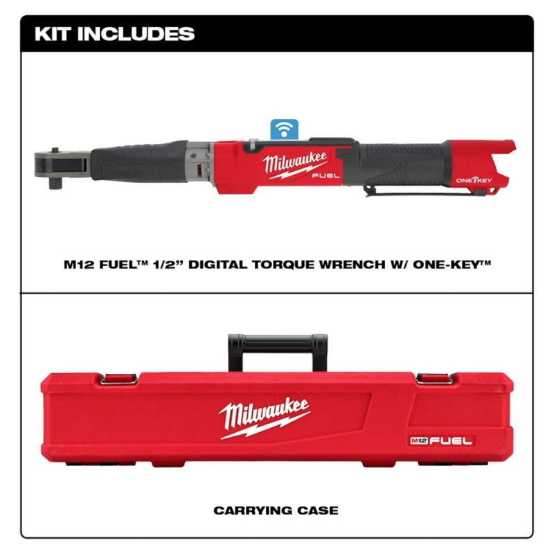 Milwaukee 2466-20 M12 FUEL 12V 1/2" Digital Torque Wrench w/ONE-KEY -Bare Tool - Image 2