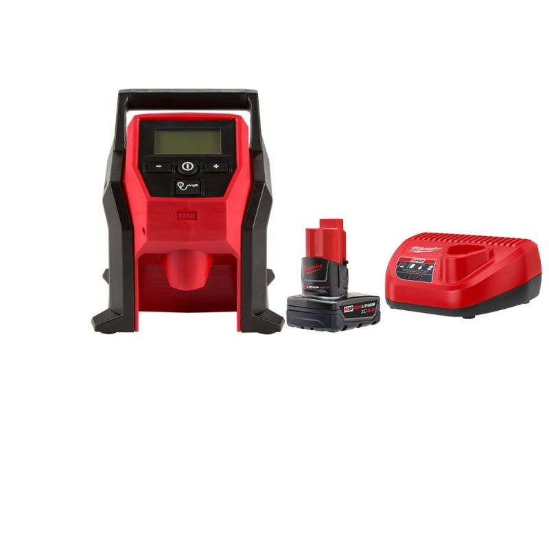 Milwaukee 2475-20x4SK M12 12V Compact Inflator w/ 4AH Starter Kit