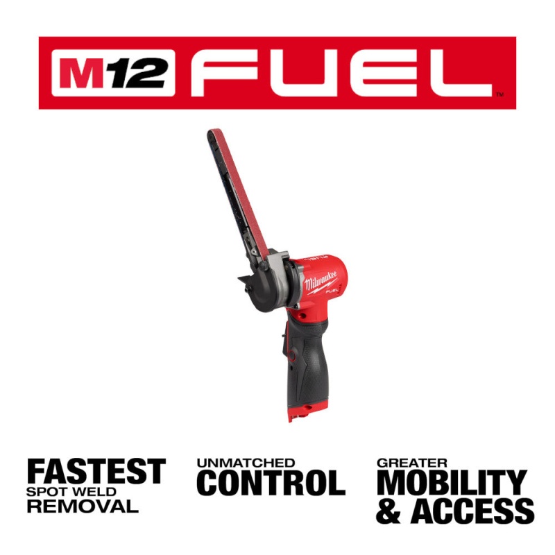 Milwaukee 2482-20 12V FUEL M12 1/2" X 18" Cordless Bandfile - Bare Tool - Image 2