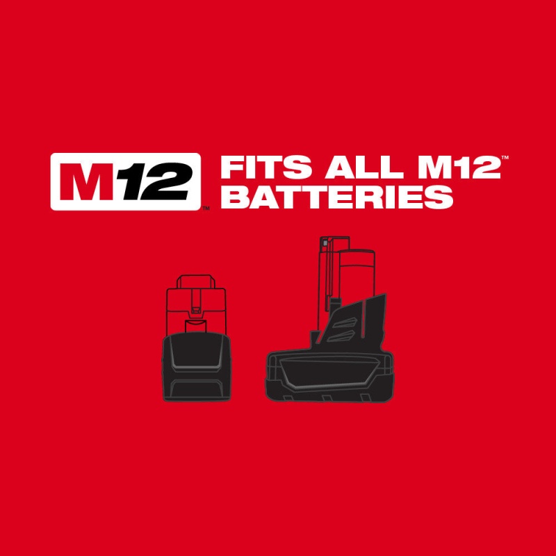 Milwaukee 2482-22 M12 12V Cordless Lithium-Ion Screwdriver Flashlight Combo Kit - Image 6