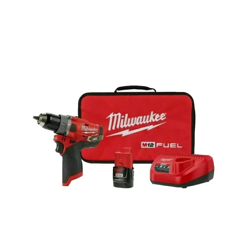 Milwaukee 2504-21XCC M12 FUEL 12V 1/2" Cordless Hammer Drill XC Kit