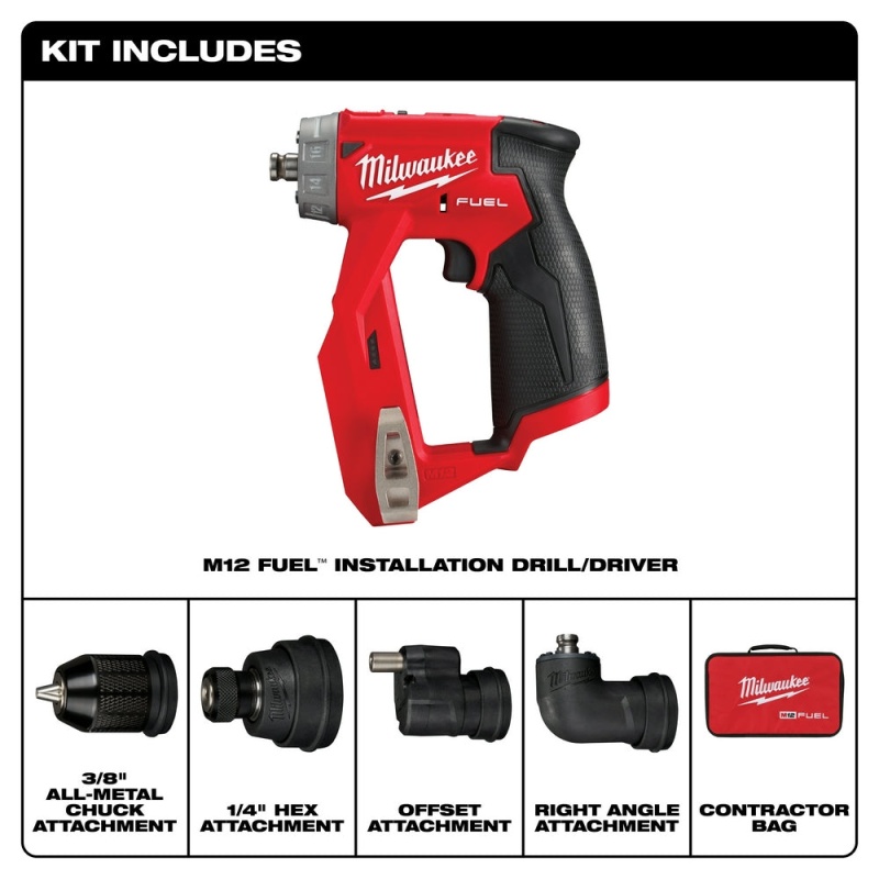 Milwaukee 2505-20 M12 FUEL 12V 4-in-1 Installation Drill/Driver -Bare Tool - Image 2