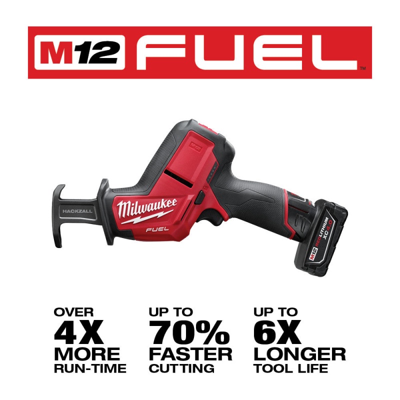 Milwaukee 2520-21XC M12 FUEL 12V HACKZALL Reciprocating Saw Kit - Image 3