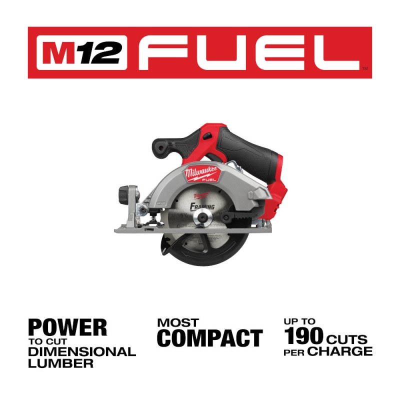 Milwaukee 2521-20x5 M12 FUEL 12V Cordless Circular Saw w/ 2 - M12 5AH Batteries - Image 17