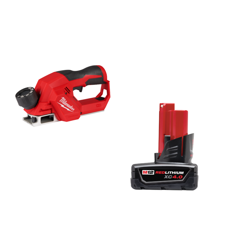 Milwaukee 2524-20X4 M12 12V Brushless 2" Planer w/ 4AH Battery