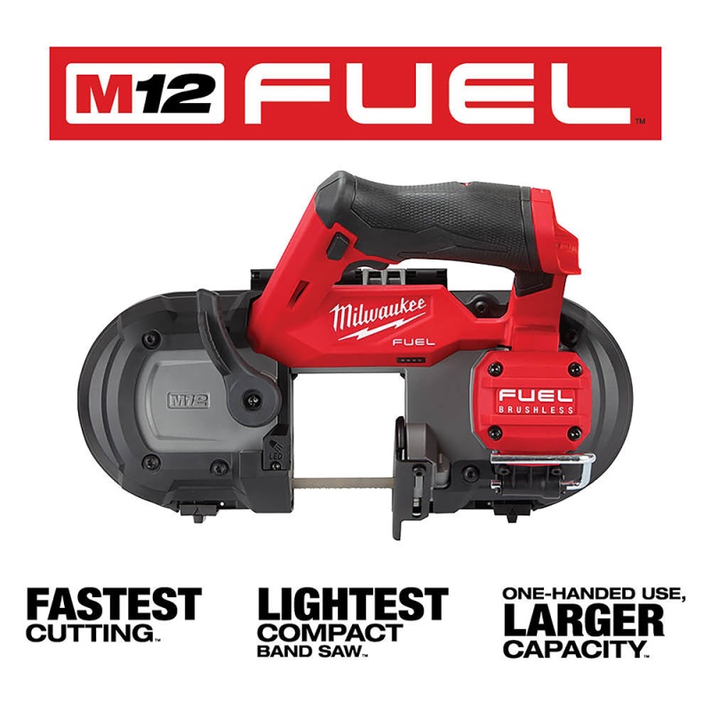 Milwaukee 2529-20XC M12 FUEL 12V Cordless Li-Ion Band Saw w/ 3AH Battery Pack - Image 2