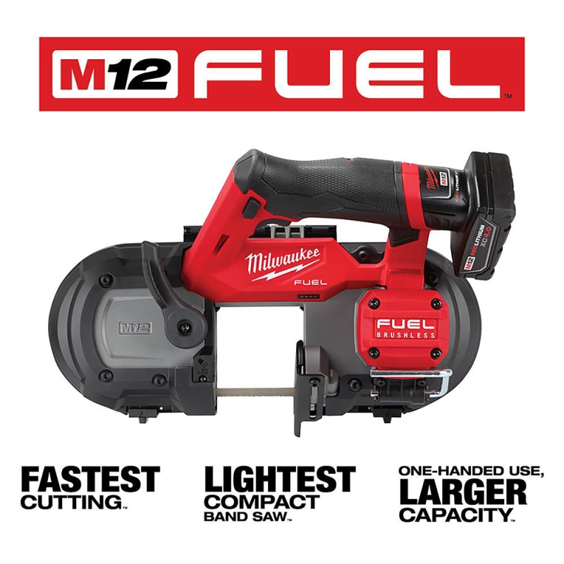 Milwaukee 2529-21XCB M12 FUEL 12V Compact Band Saw Kit w/Blades, and 2 Batteries - Image 5