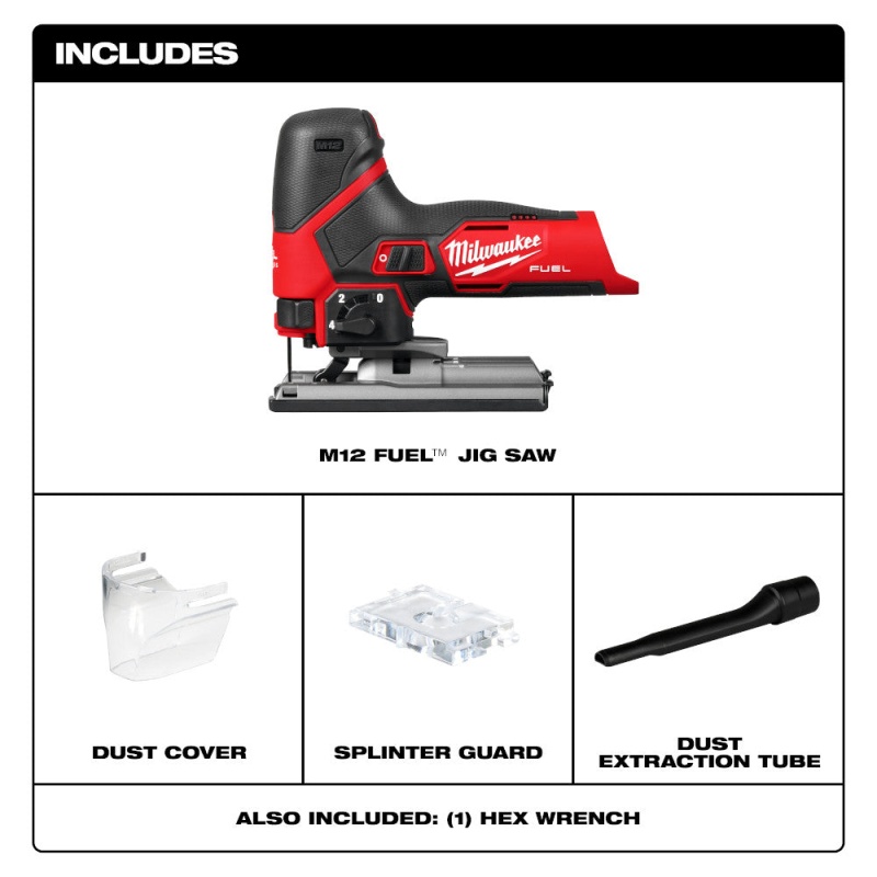 Milwaukee 2545-20 M12 FUEL 12V Brushless Cordless Jig Saw - Bare Tool - Image 2