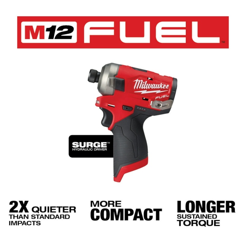 Milwaukee 2551-20 M12 FUEL SURGE 1/4 Inch Hex Hydraulic Driver - Bare Tool - Image 3