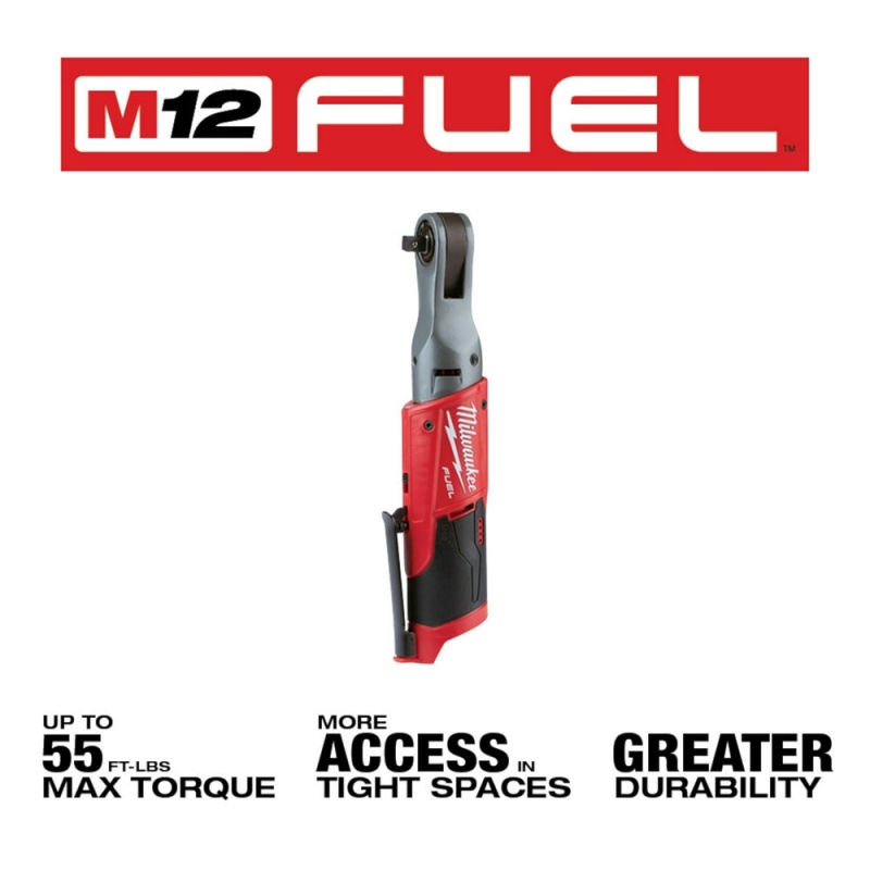 Milwaukee 2557-20 M12 FUEL 12V 3/8-Inch 55-Ft-Lbs. Cordless Ratchet - Bare Tool - Image 3