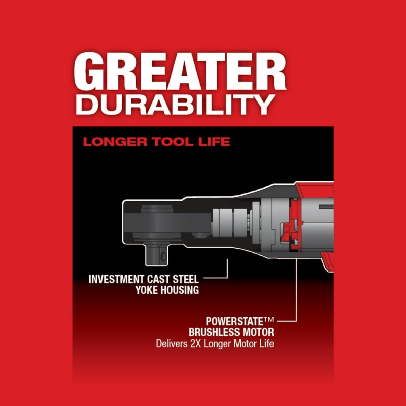 Milwaukee 2557-20 M12 FUEL 12V 3/8-Inch 55-Ft-Lbs. Cordless Ratchet - Bare Tool - Image 7