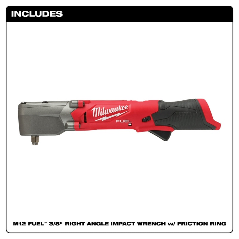 Milwaukee 2564-20 M12 FUEL 12V 3/8" Cordless Right Angle Impact Wrench-Bare Tool - Image 2