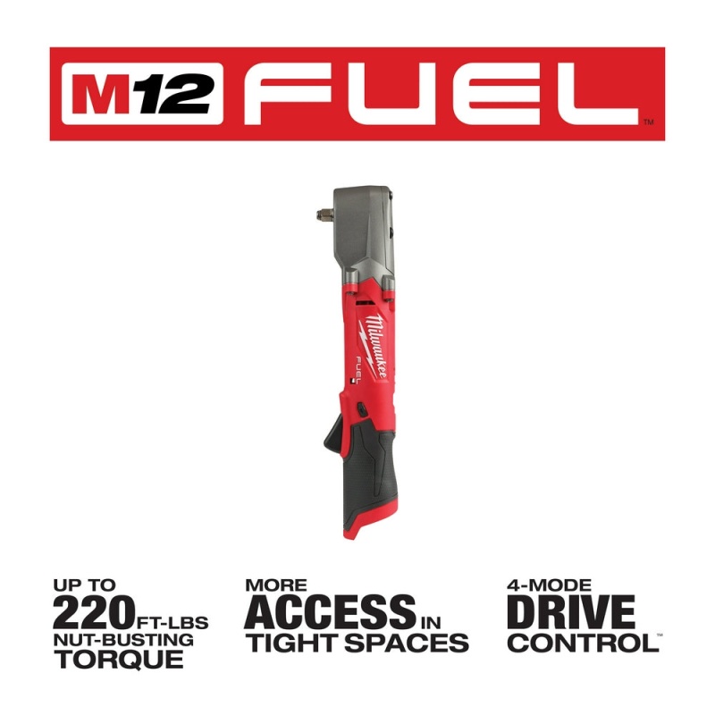 Milwaukee 2564-20 M12 FUEL 12V 3/8" Cordless Right Angle Impact Wrench-Bare Tool - Image 3