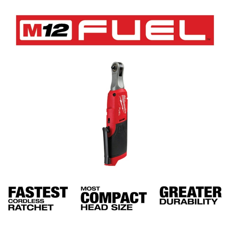 Milwaukee 2566-20 M12 FUEL 12V 1/4" Brushless High Speed Ratchet - Bare Tool - Image 3