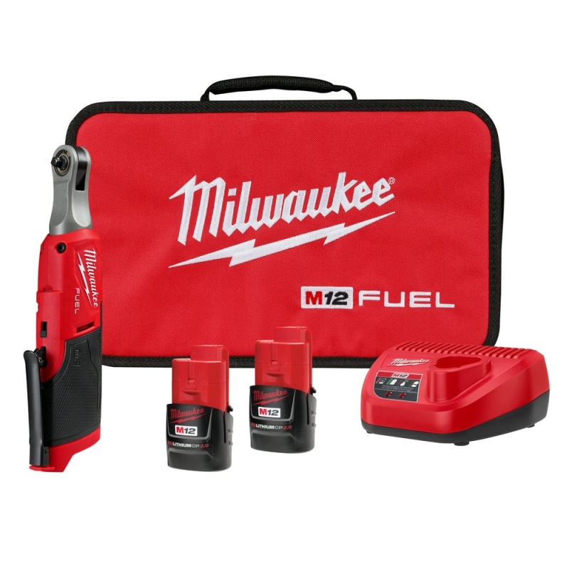 Milwaukee 2566-22 M12 FUEL 12V 1/4" Brushless Li-Ion High Speed Ratchet Kit