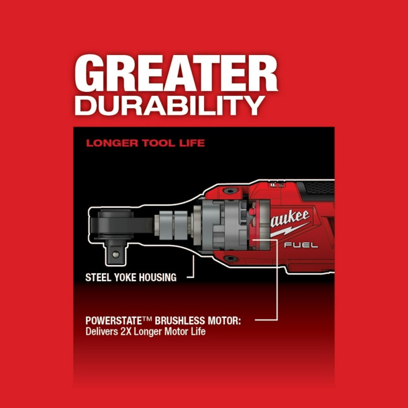 Milwaukee 2567-20x5HO M12 FUEL 12V 3/8" High Speed Ratchet w/ 5AH Battery - Image 9