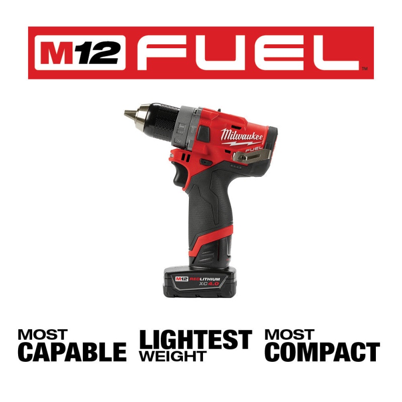 Milwaukee 2582-22 M12 FUEL 12V SURGE Driver 1/2 Inch Drill 2 Piece Combo - Image 3