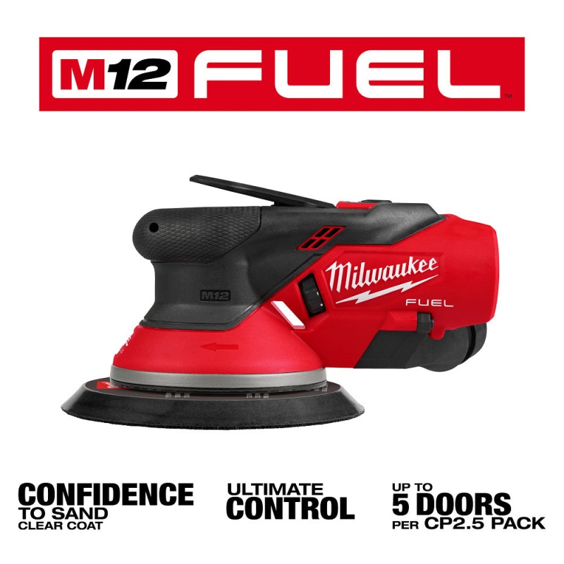 Milwaukee 2584-20 M12 FUEL 12V 6" Random Orbital Sander (3/32 Inch) - Image 3