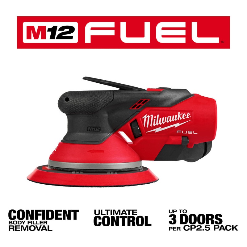 Milwaukee 2585-20 M12 FUEL 12V 6" Random Orbital Sander (3/16") - Bare Tool - Image 3