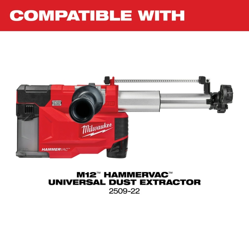 Milwaukee 2612-20 M18 18V 5/8" SDS Plus Rotary Hammer w/ Depth Rod - Bare Tool - Image 6