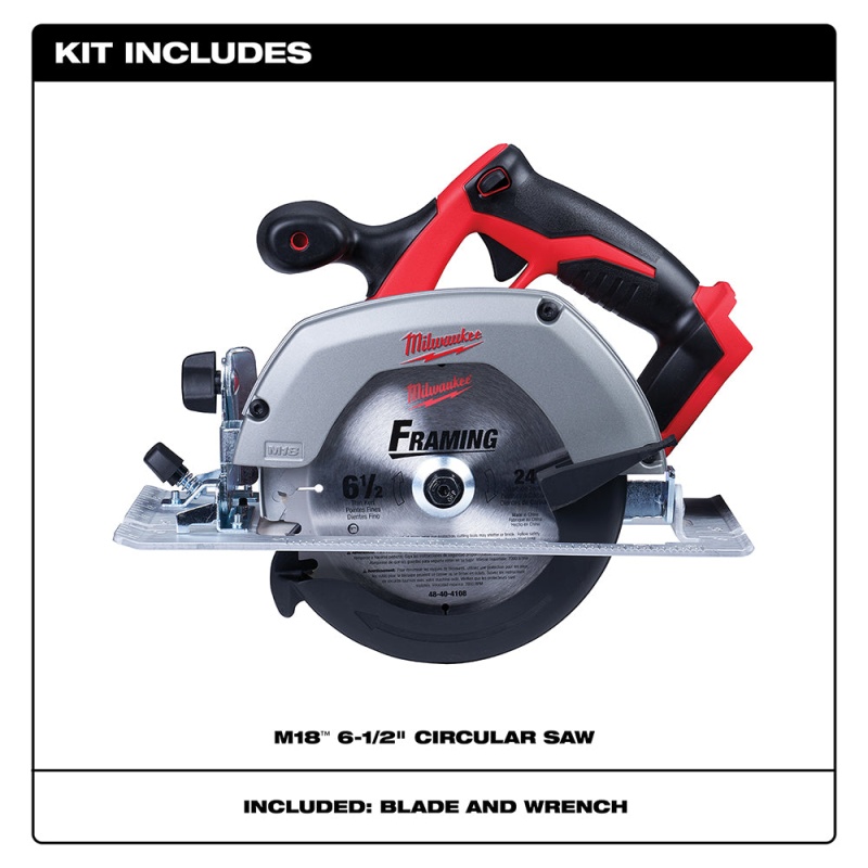 Milwaukee 2630-20 M18 18V 6 1/2" Circular Saw with Blade - Bare Tool - Image 2