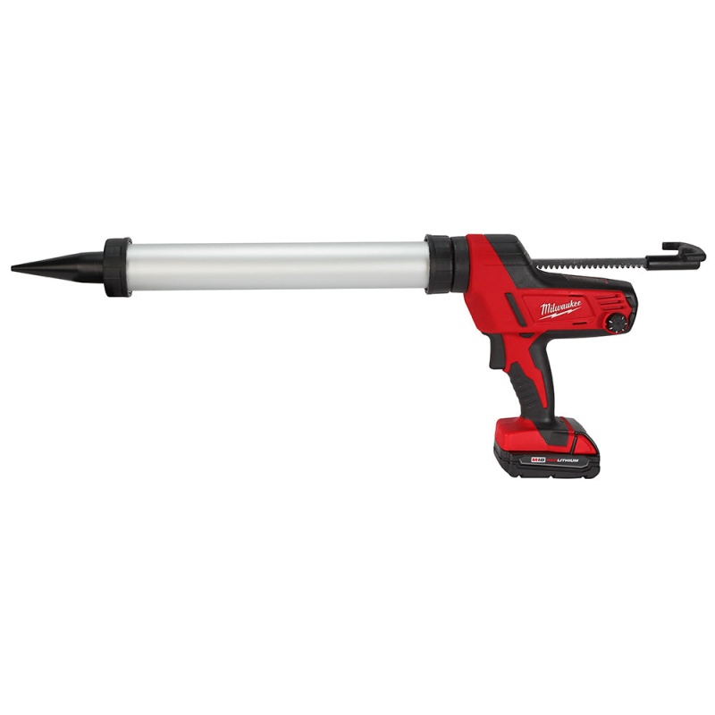 Milwaukee 2642-21CT M18 18V 20-Oz Aluminum Caulk Adhesive Gun Kit