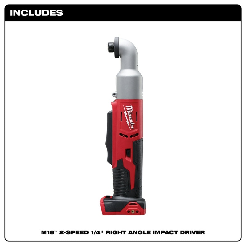 Milwaukee 2667-20 M18 18V 1/4-Inch Right Angle Impact Driver - Bare Tool - Image 2