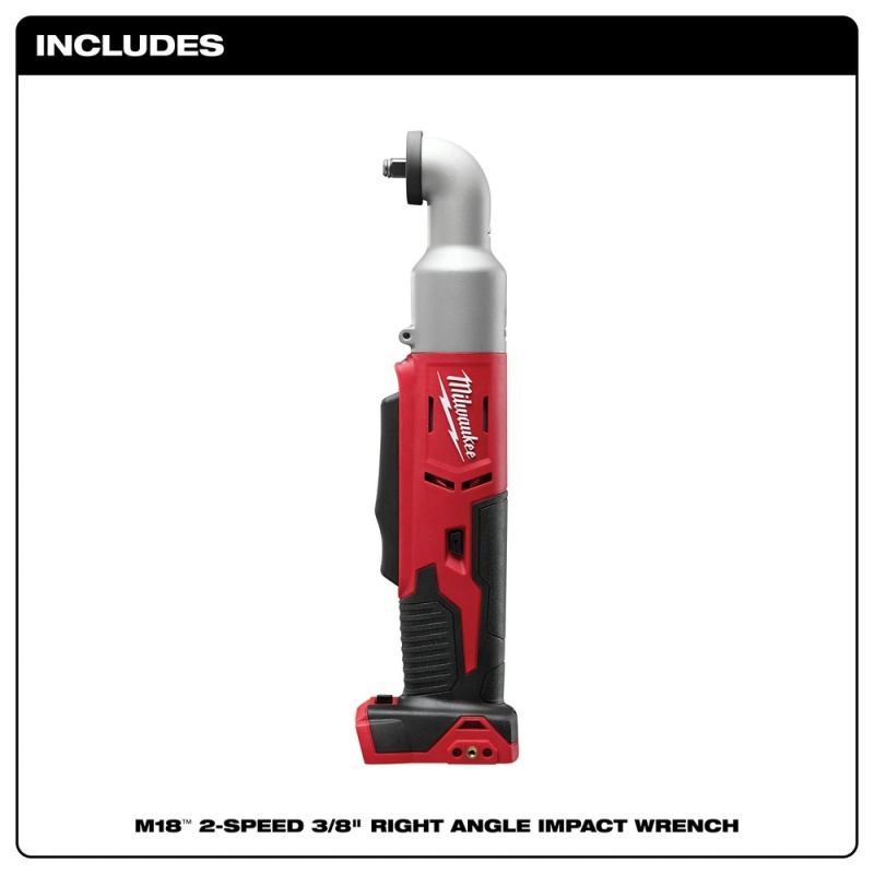 Milwaukee 2668-20 M18 18V 3/8-Inch Right Angle Impact Wrench - Bare Tool - Image 2