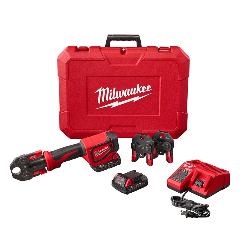 Milwaukee 2674-22C M18 18V Short Throw Press Tool Kit w/ PEX Crimp Jaws