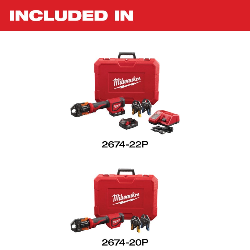 Milwaukee 2674-80P M18 18V Cordless Short Throw Press Tool Kit - Reconditioned - Image 6