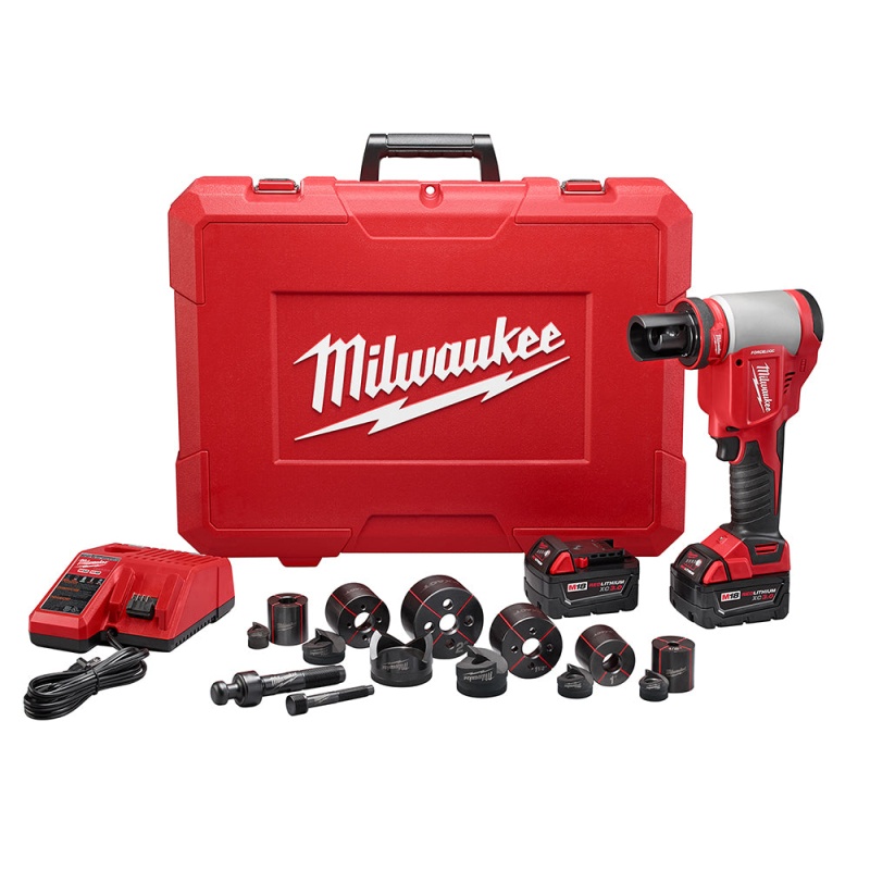 Milwaukee 2677-21 M18 18V FORCE LOGIC 6T Knockout Tool Kit w/ 1/2" - 4" Capacity