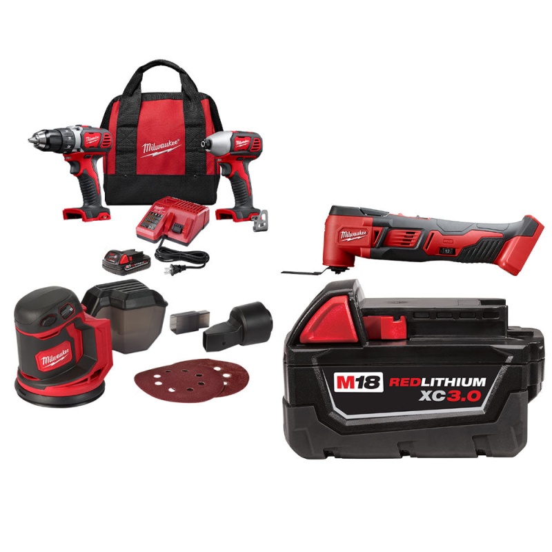 Milwaukee 2691-25MT M18 18V Cordless Lithium-Ion 5 Tool Combo Kit