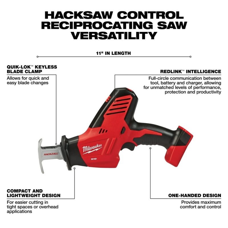 Milwaukee 2695-24 M18 18V Cordless Power Lithium-Ion 4-Tool Combo Kit - Image 5