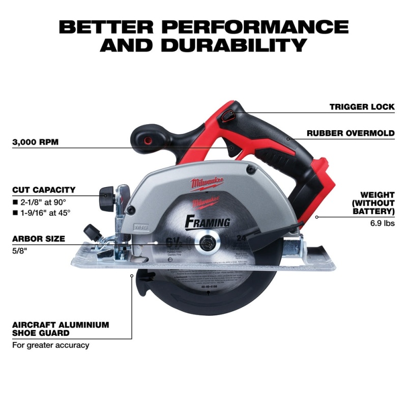 Milwaukee 2696-26 M18 18V Cordless Power Lithium-Ion 6-Tool Combo Kit - Image 5