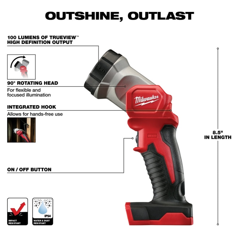 Milwaukee 2696-26 M18 18V Cordless Power Lithium-Ion 6-Tool Combo Kit - Image 8