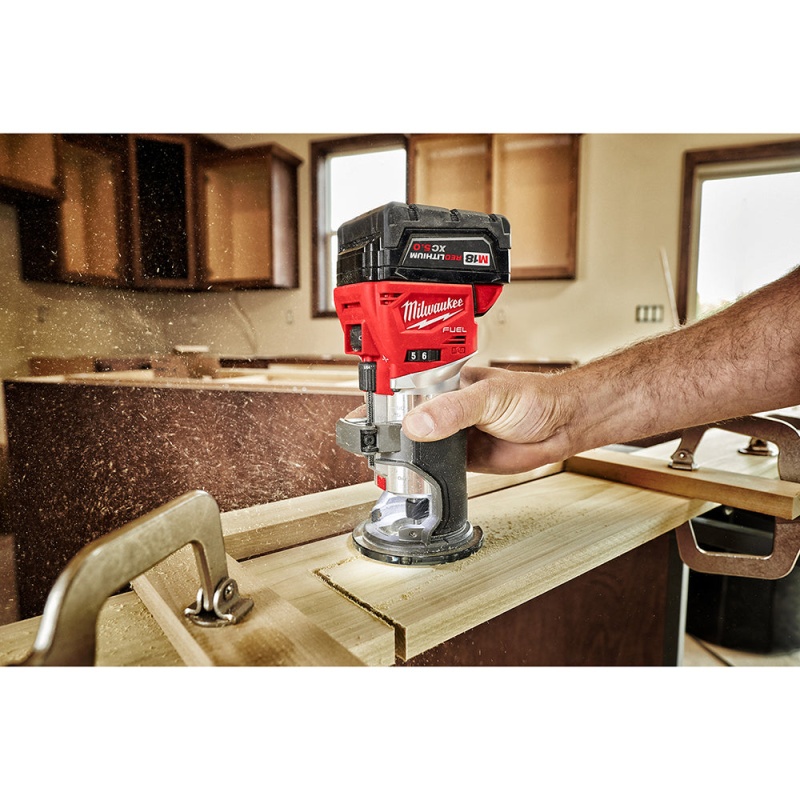 Milwaukee 2723-20 M18 FUEL 18V Cordless Li-Ion Compact Router - Bare Tool - Image 9