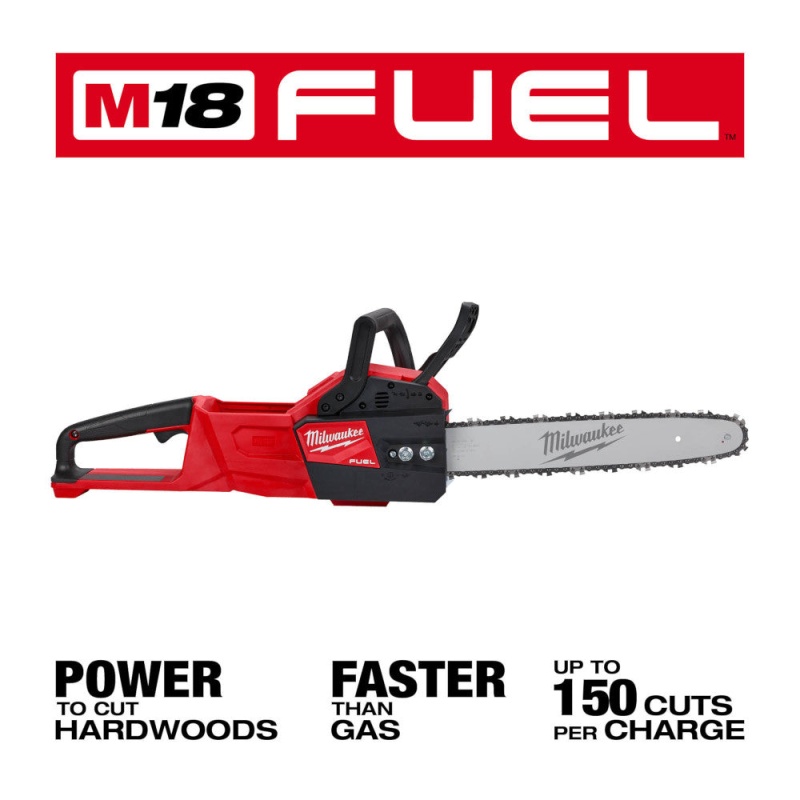 Milwaukee 2727-20C M18 FUEL 14" Ergonomic Cordless Chainsaw - Bare Tool - Image 2